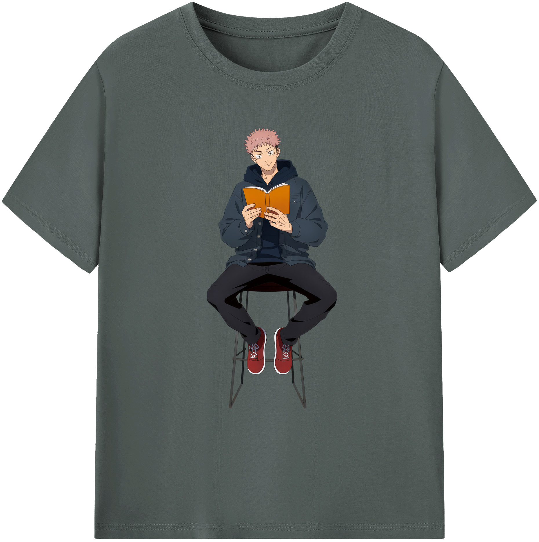 （画像用） 呪術廻戦 Jujutsu Kaisen 綿100％ メンズ半袖Tシャツ｜肌触りやわらか＆通気性